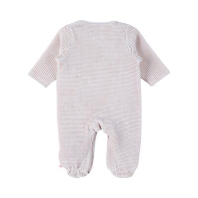 Baby Pyjama Fluweel Turtle beige