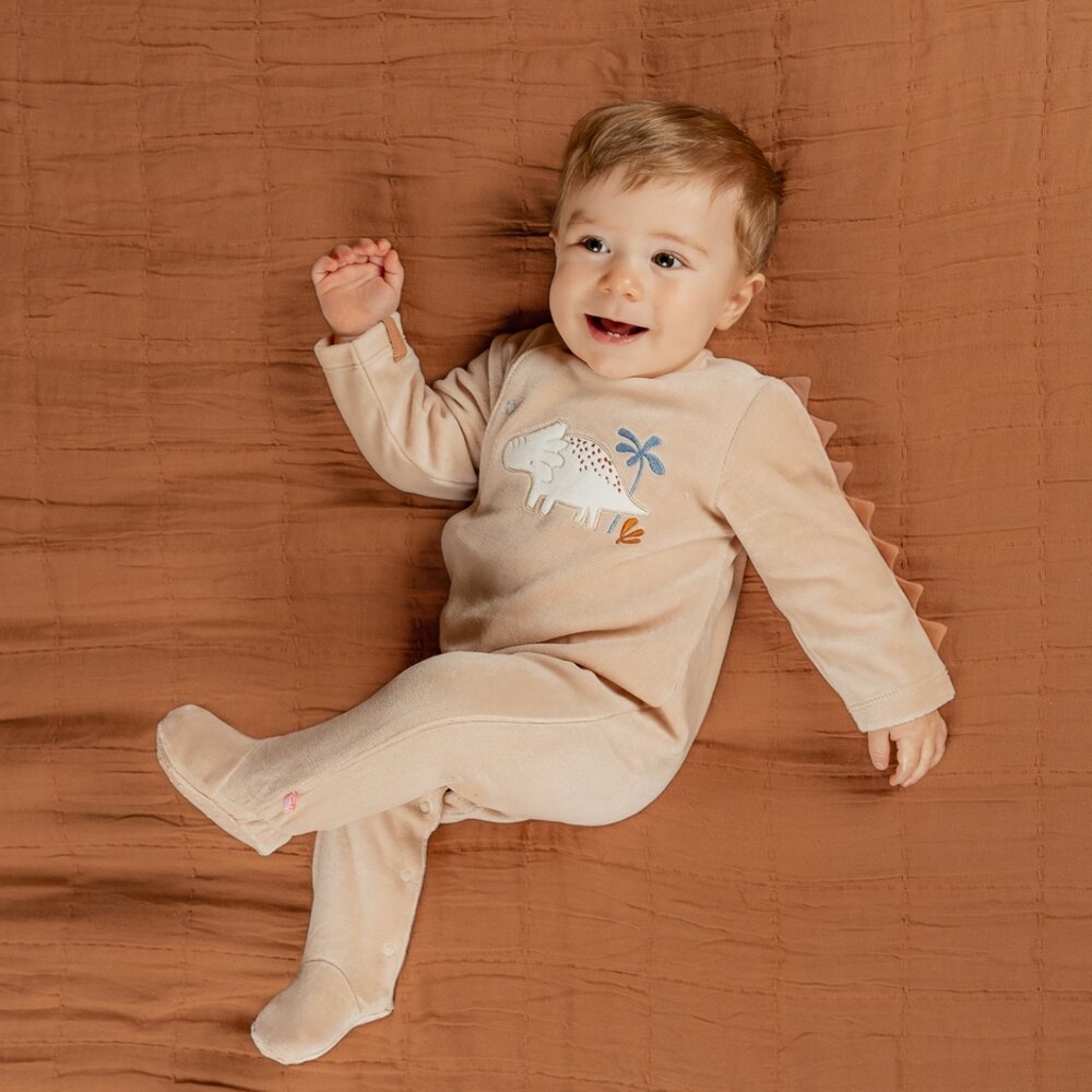 Baby pyjama Fluweel Funny Dino