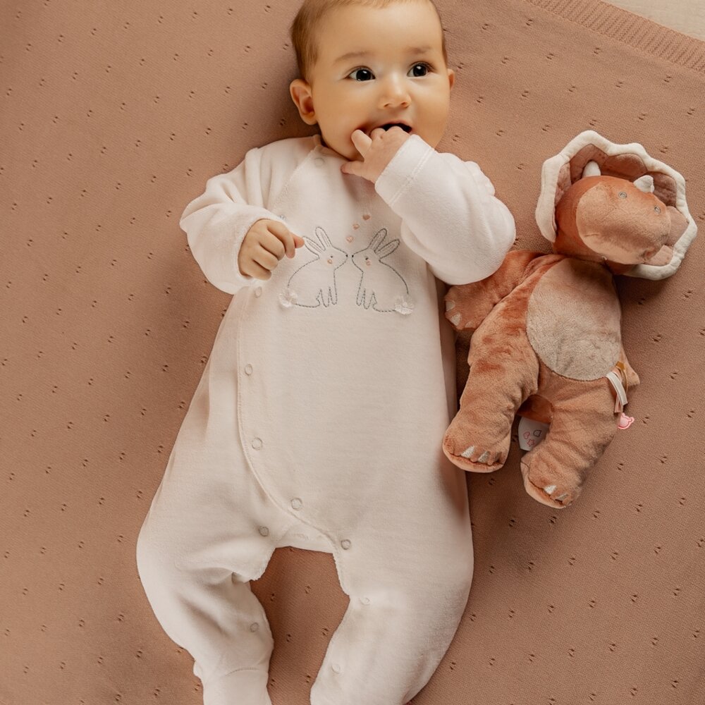 Baby pyjama Fluweel Pretty flowers