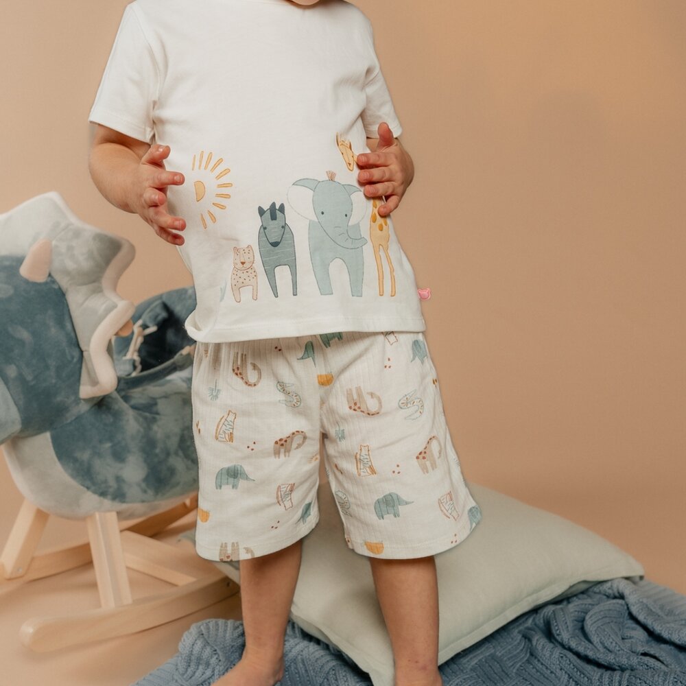 Pyjama korte mouwen Jersey Crazy Safari