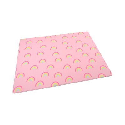 Speelmat Comfy (100x140cm) Pink rainbows