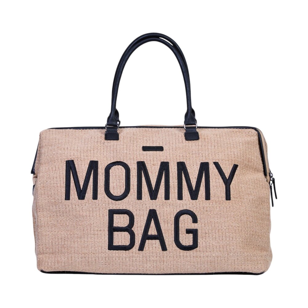 Mommy Bag verzorgingstas - Raffia look