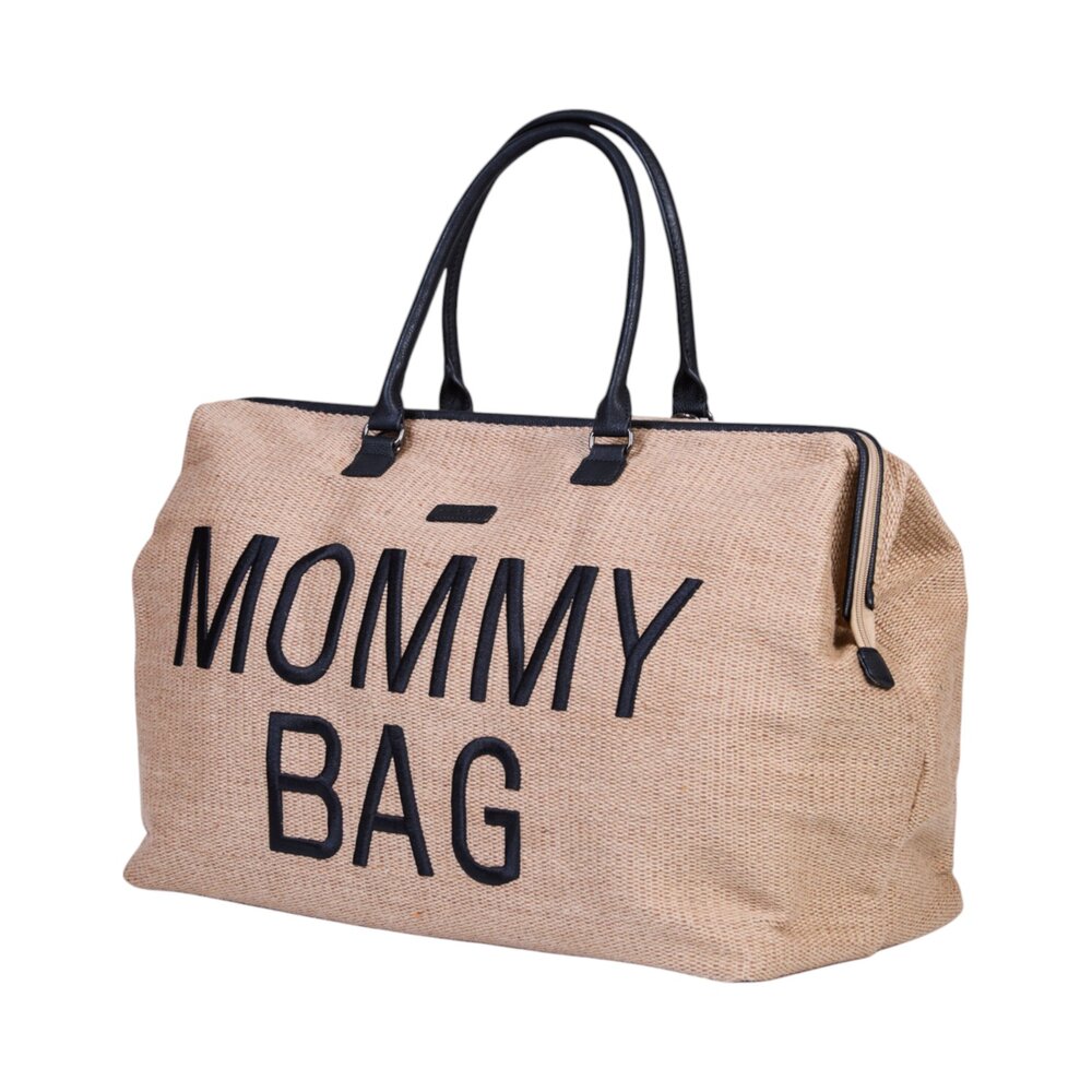 Mommy Bag verzorgingstas - Raffia look