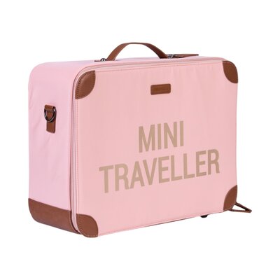 Mini Traveller Kinderkoffer Roze/koper