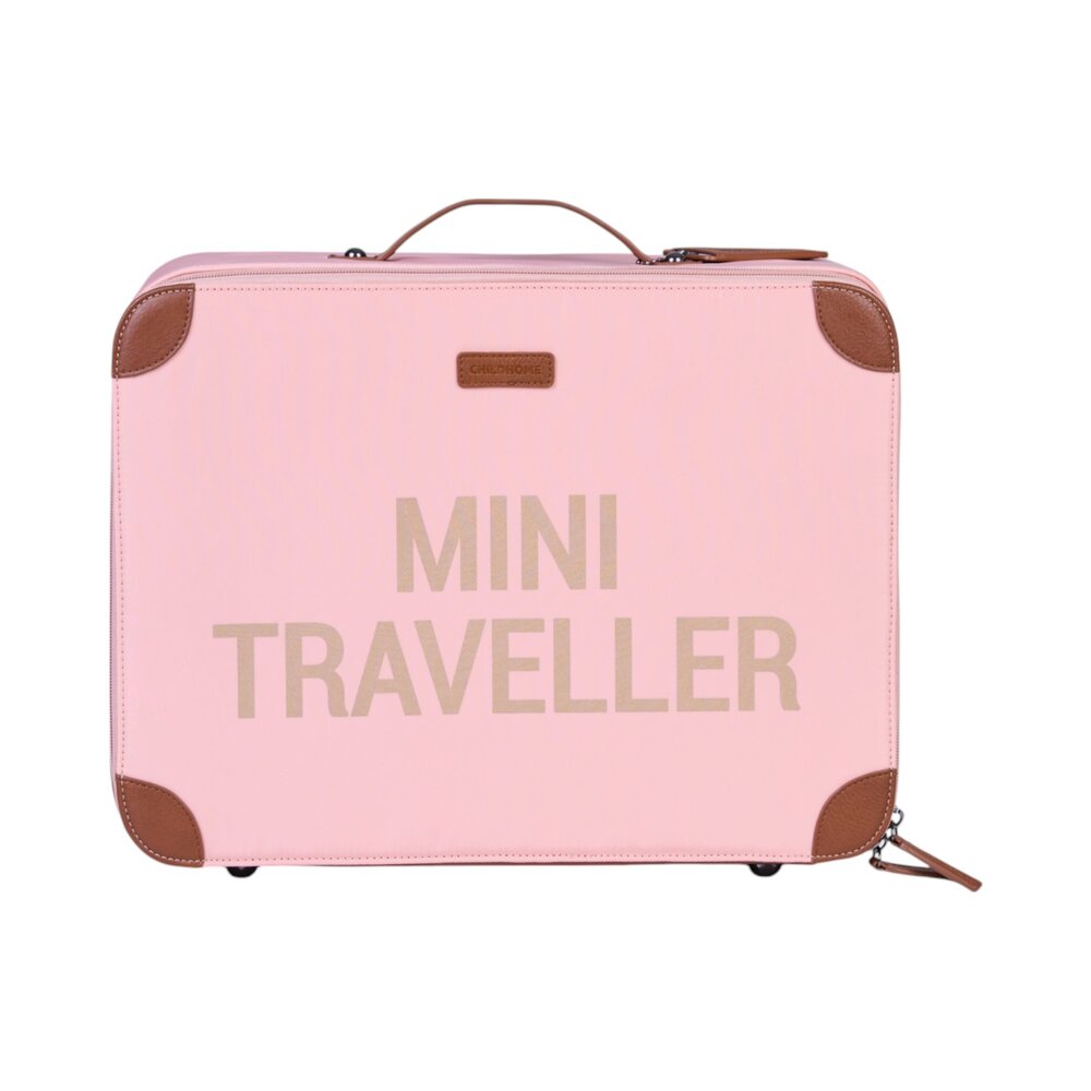 Mini Traveller Kinderkoffer Roze/koper