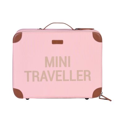 Mini Traveller Kinderkoffer Roze/koper
