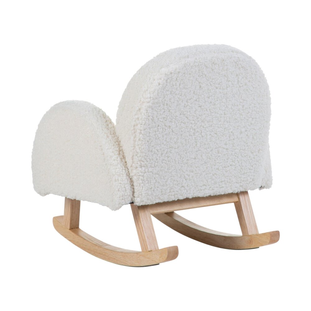 Schommelstoel voor kinderen teddy wit Wit