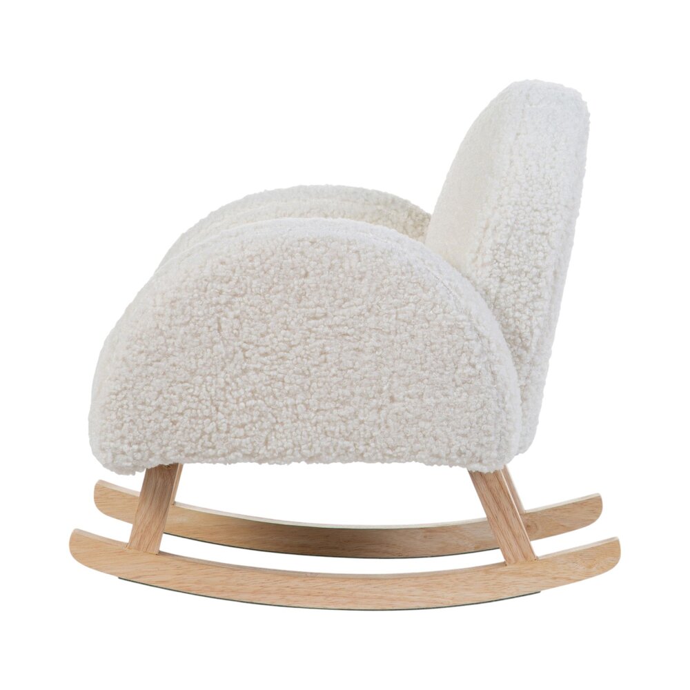 Schommelstoel voor kinderen teddy wit Wit
