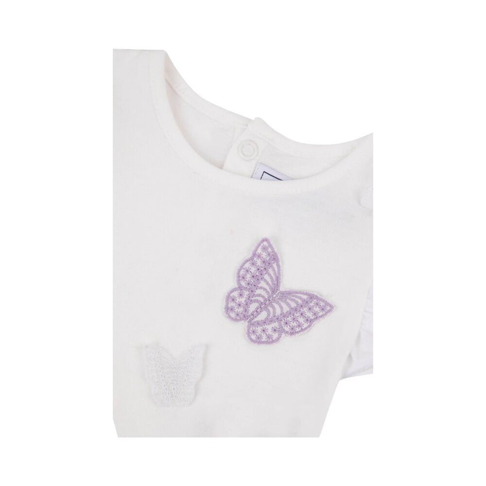 T-shirt korte mouwen met vlindertje Lilas