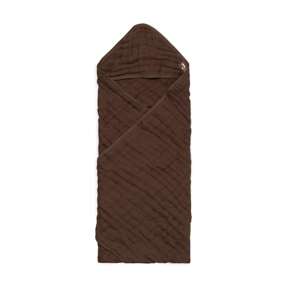 Badcape 75x75cm Wrinkled Cotton Chestnut