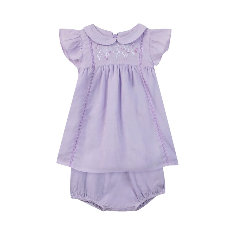 Kleedje + bloomer Lilas