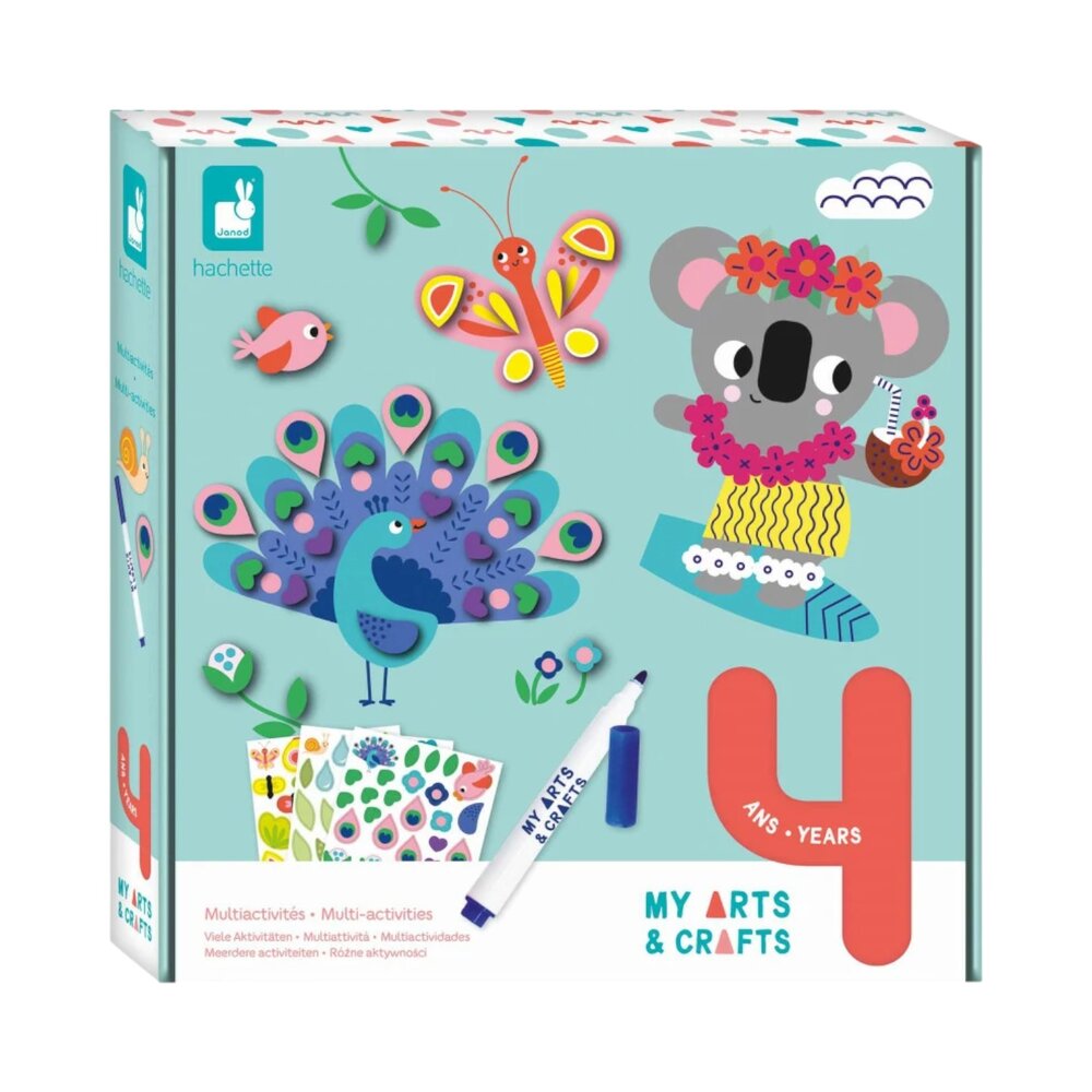 Knutseldoos 4 Jaar - Kleur- en stickerset