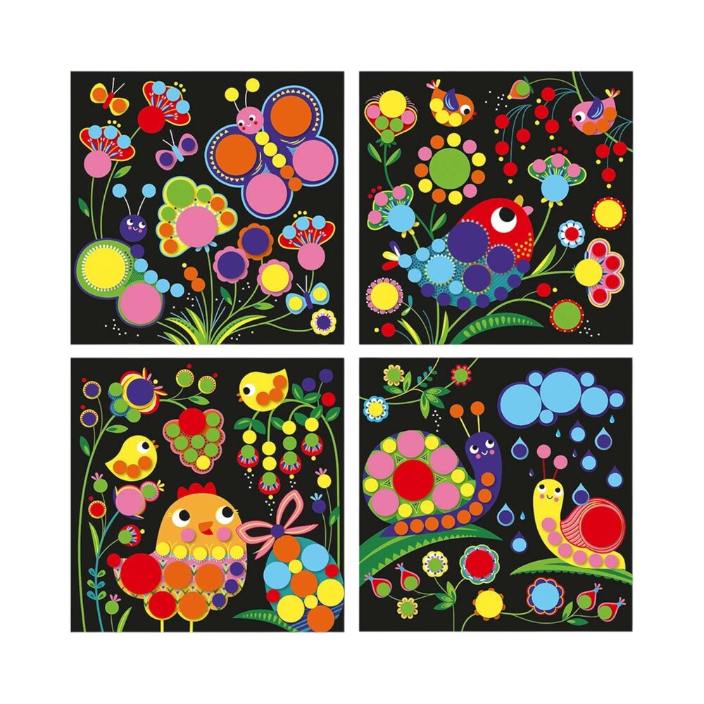 Knutseldoos 3 Jaar - Ronde stickers