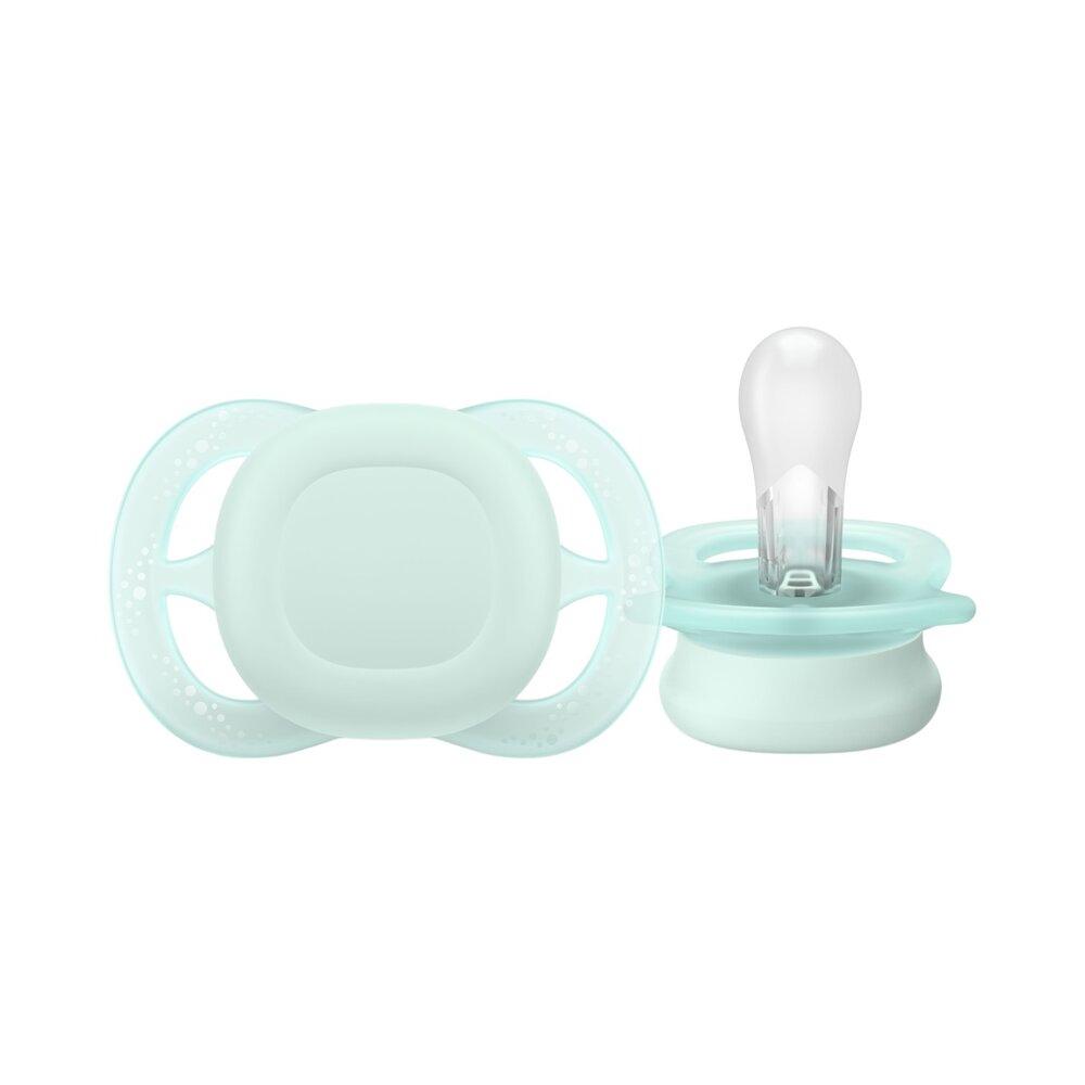 Fopspeen +0M Ultra Start Groen/Blauw
