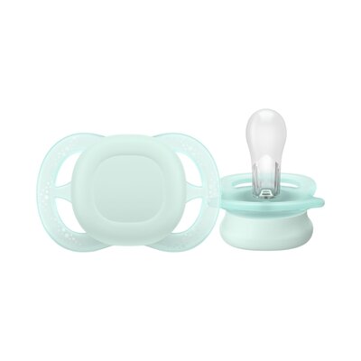 Fopspeen +0M Ultra Start Groen/Blauw