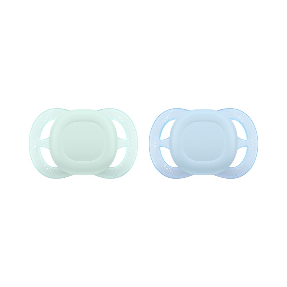 Fopspeen +0M Ultra Start Groen/Blauw