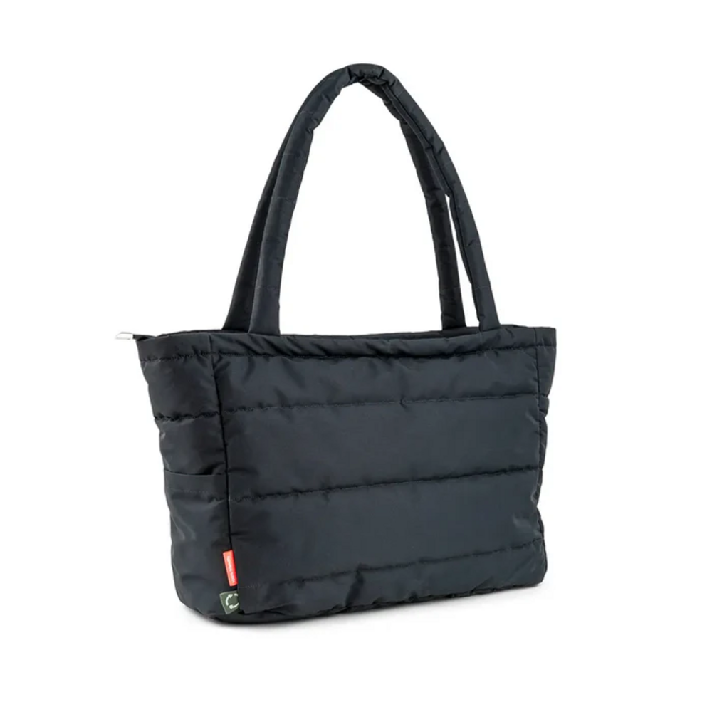 Quilted changing tote bag Black