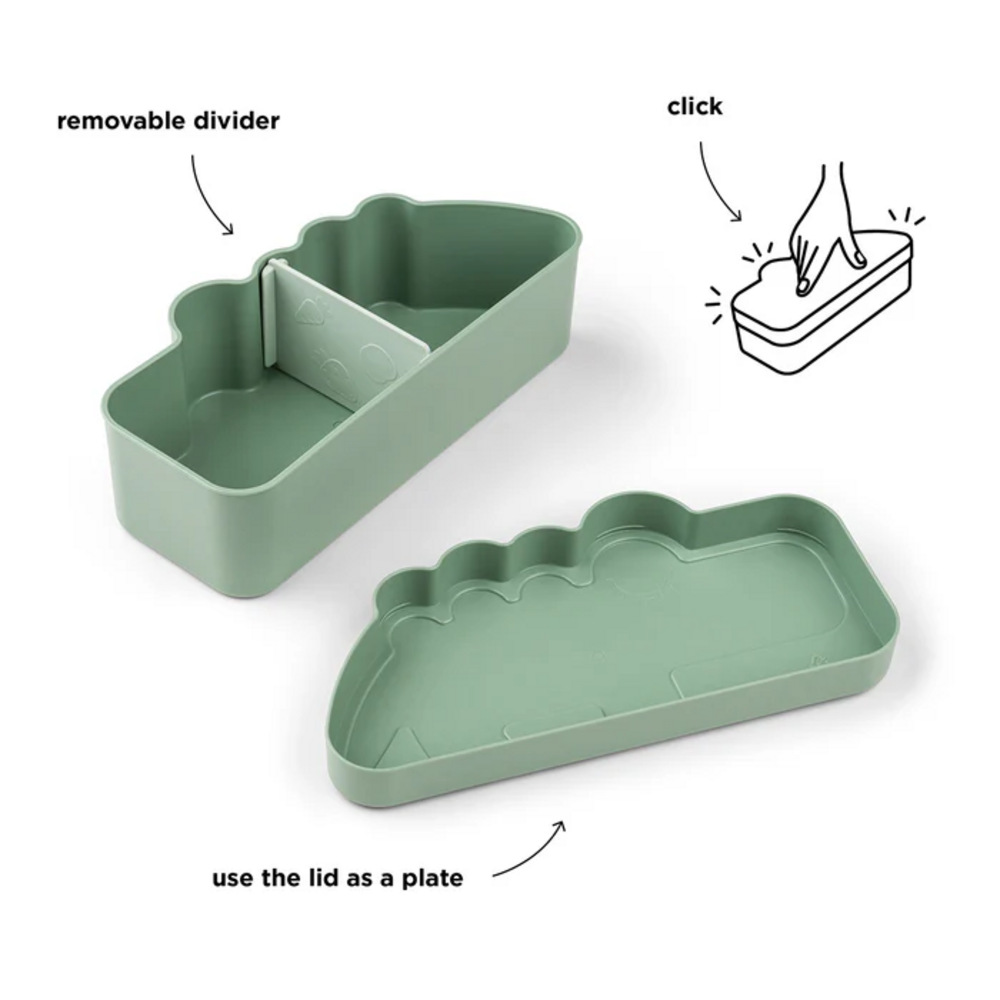 Lunch box Croco Green