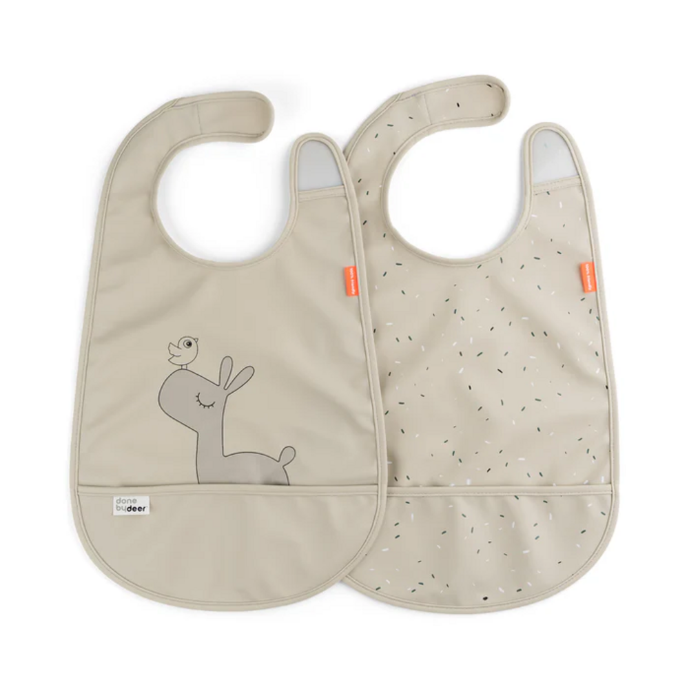 Slabben met velcro 2-pack Lalee Sand