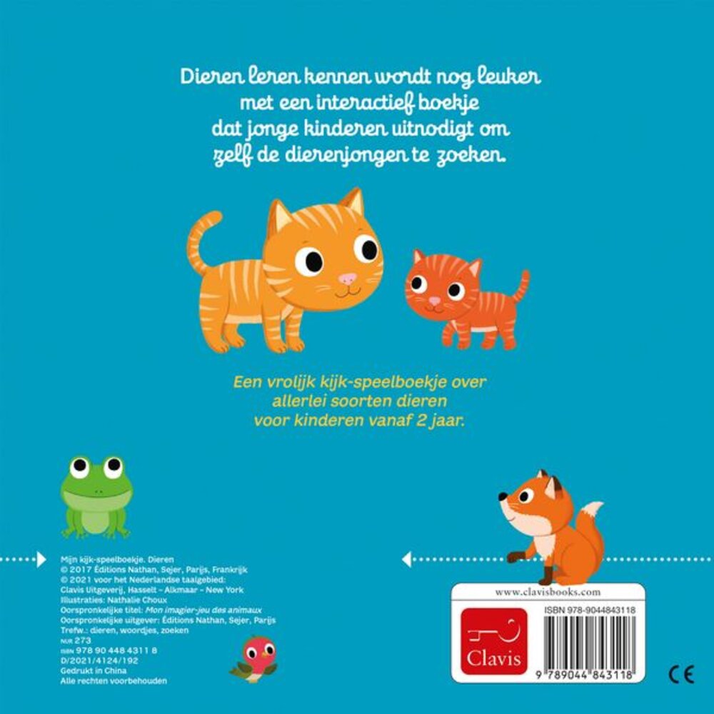 Mijn kijk- en speelboekje: Dieren