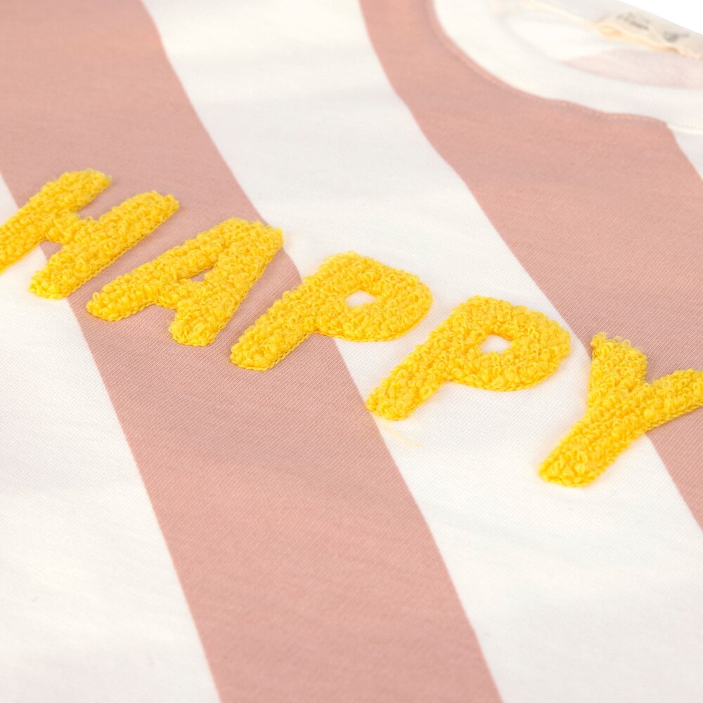 Kids Sweater GOTS Happy Milky/peach
