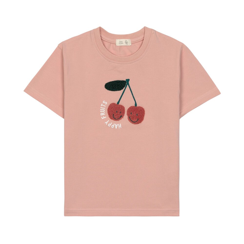 T-shirt Jersey GOTS Cherry Peach