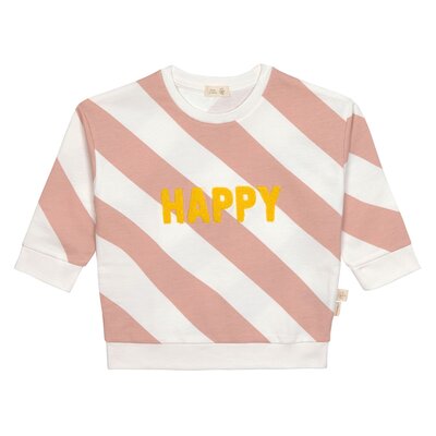 Kids Sweater GOTS Happy Milky/peach