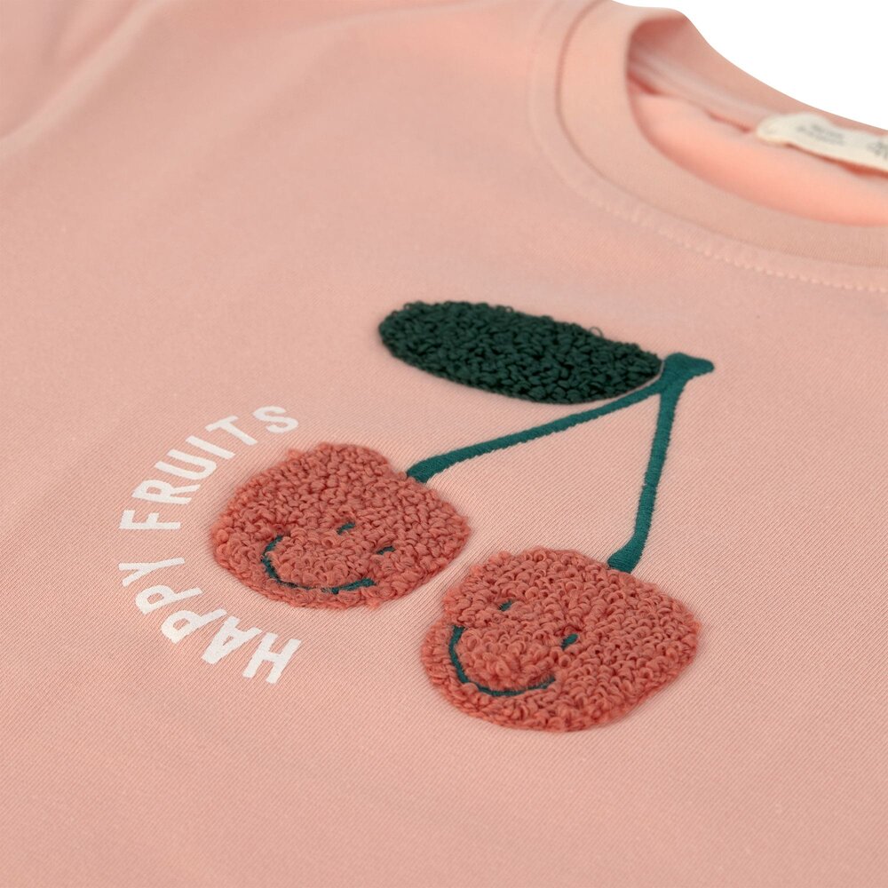 T-shirt Jersey GOTS Cherry Peach