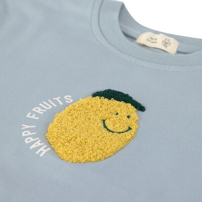 T-shirt Jersey GOTS Lemon Light blue