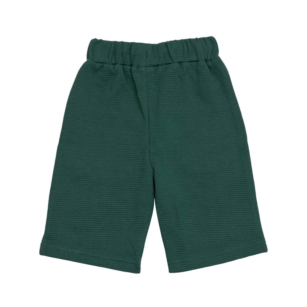 Short Waffle GOTS Dark green