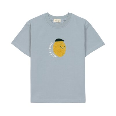 T-shirt Jersey GOTS Lemon Light blue