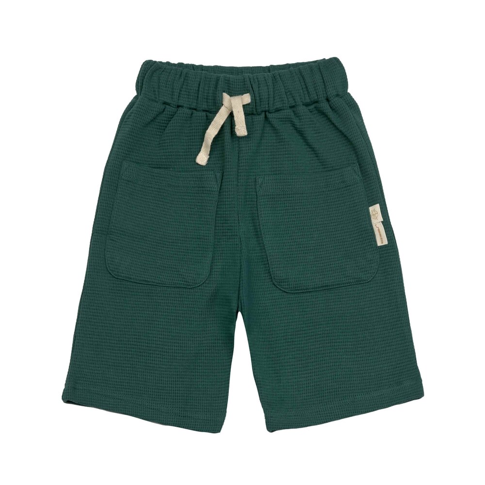 Short Waffle GOTS Dark green