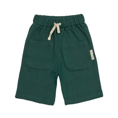 Short Waffle GOTS Dark green