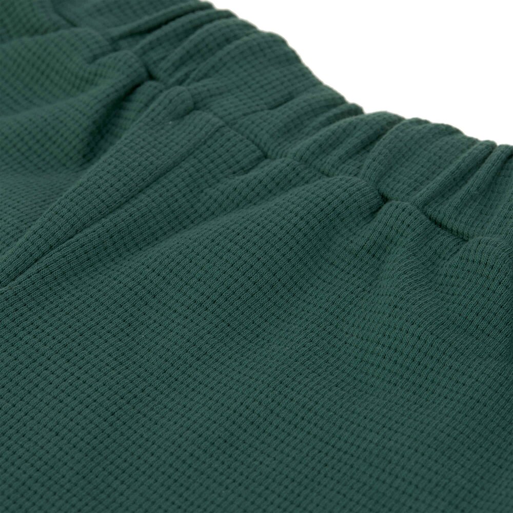 Short Waffle GOTS Dark green