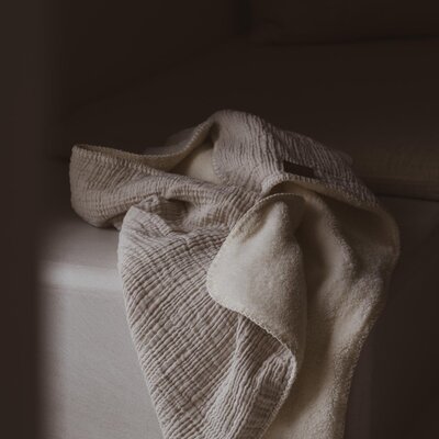 Deken new born natural Clay