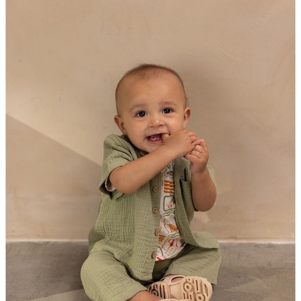 Broek Oatfield relaxed fit Oil Green