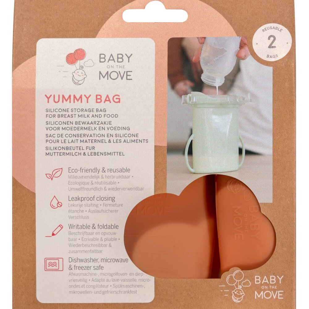 Yummy Bag - 2-Pack Bewaarzakjes voor moedermelk en voeding Bloom