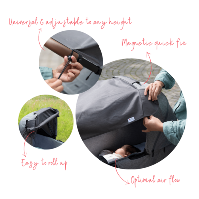 Universeel UV zonnescherm Epic Grey