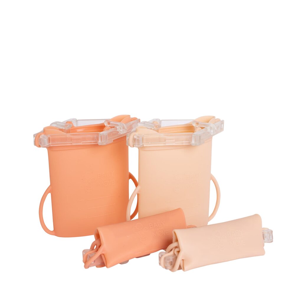 Yummy Bag - 4-Pack Bewaarzakjes voor moedermelk en voeding Flower
