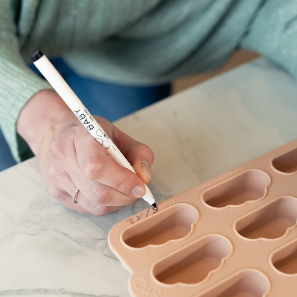 Yummy Tray - Vriesvorm voor moedermelk en babypuree Blush