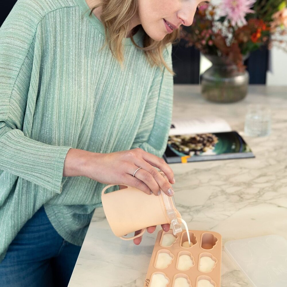 Yummy Tray - Vriesvorm voor moedermelk en babypuree Blush