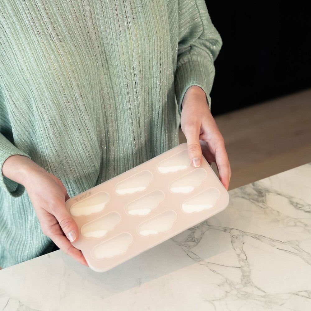 Yummy Tray - Vriesvorm voor moedermelk en babypuree Blush