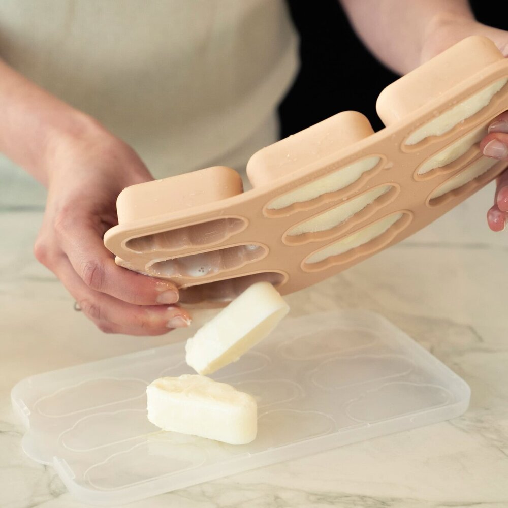 Yummy Tray - Vriesvorm voor moedermelk en babypuree Blush