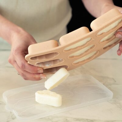 Yummy Tray - Vriesvorm voor moedermelk en babypuree Blush