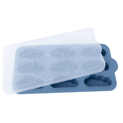 Yummy Tray - Vriesvorm voor moedermelk en babypuree Denim