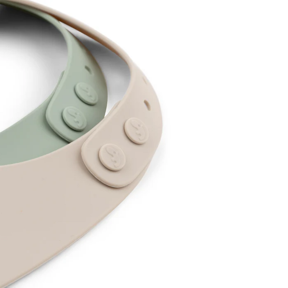 Silicone slabben 2-pack Lalee Sand/green