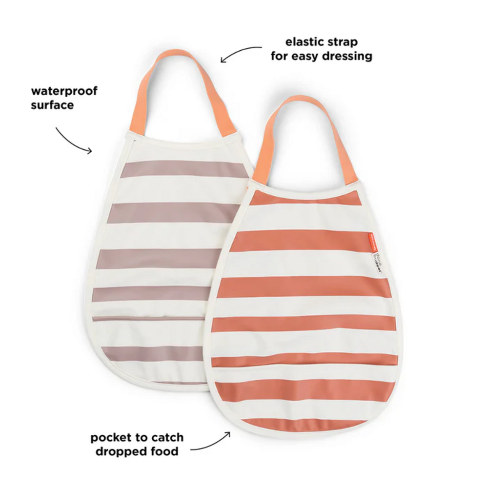 Pull-over slabben 2-pack Stripes Papaya