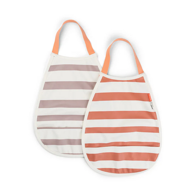 Pull-over slabben 2-pack Stripes Papaya