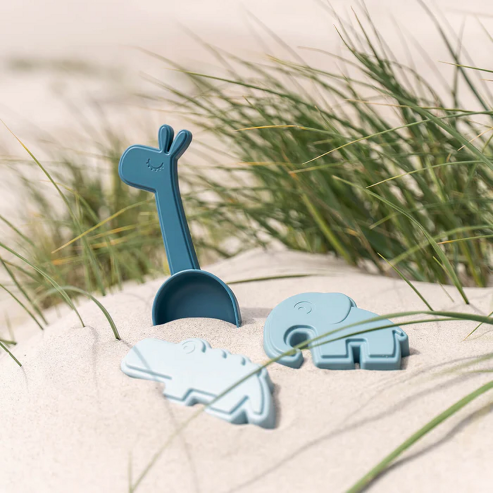 Sand play set 3 pcs Deer friends Blue