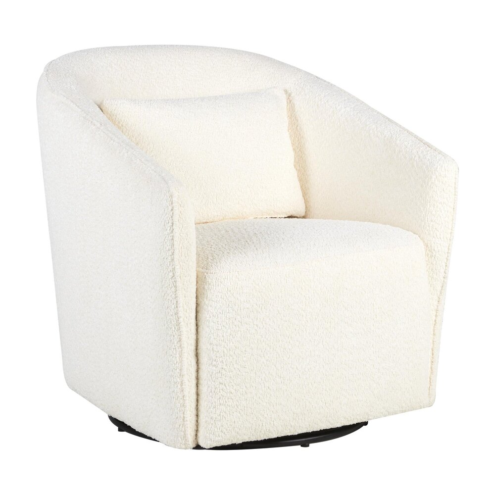 Gomi - swivel & gliding chair Cream